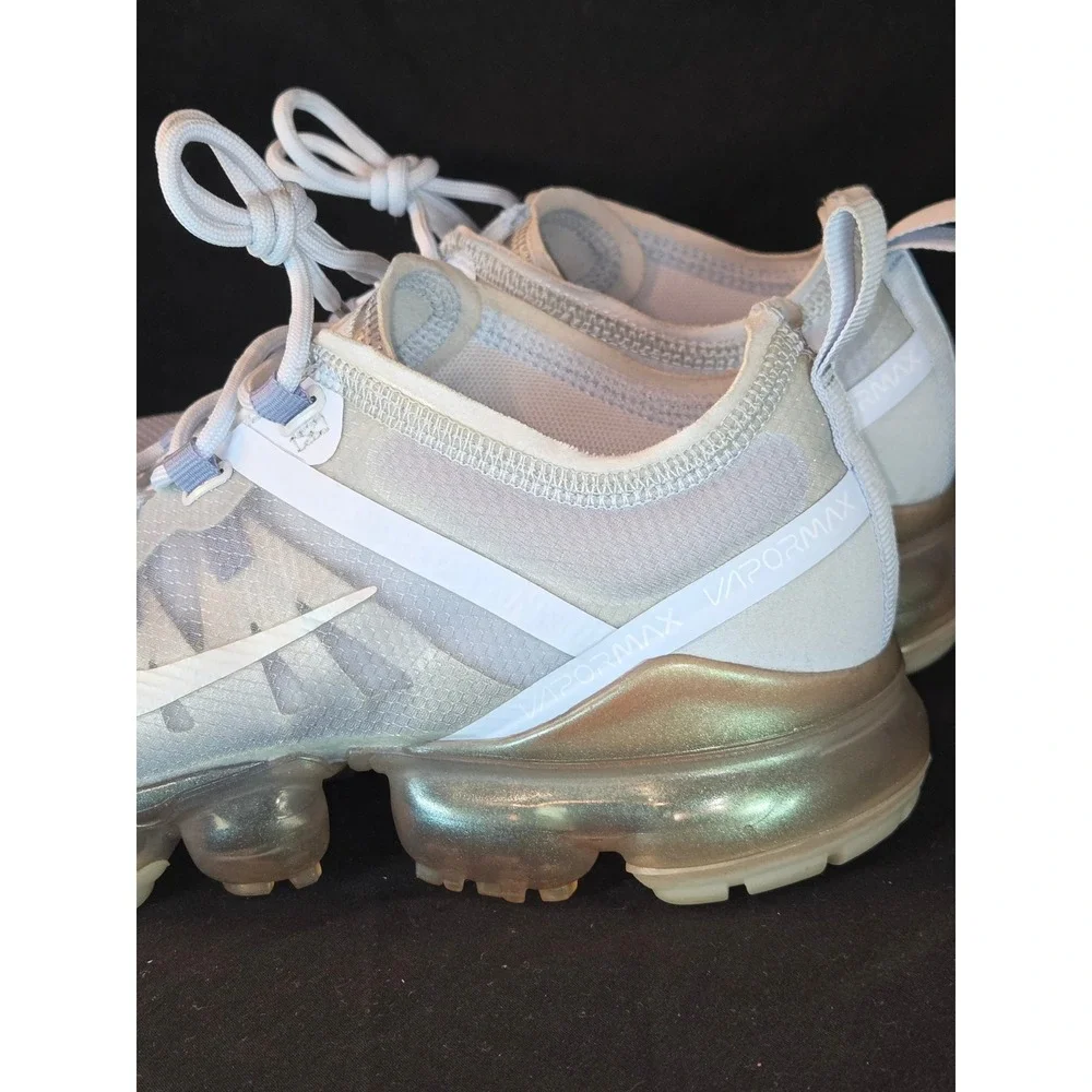 Nike Air VaporMax 2019 GS Youth Sneakers‎ Size 6Y Silver White